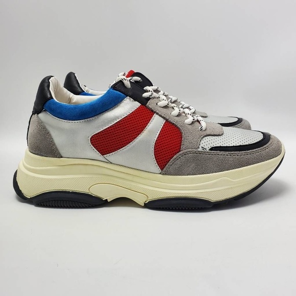 Aqua Womens AQ-IKE Sneakers Shoes Multicolor Color Leather Lace Up Size 9.5M - Picture 1 of 12